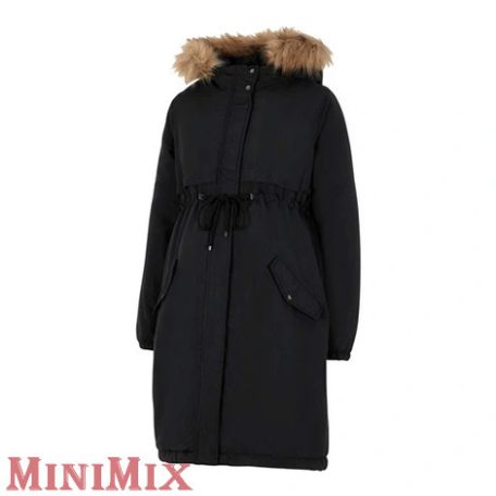 Mama Licious 20011366 Jessa Long Parka kismama kabát Black M-es