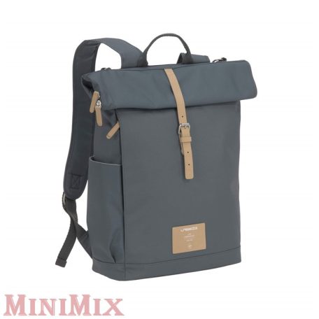 LÄSSIG Rolltop Backpack Anthracite pelenkázó hátizsák