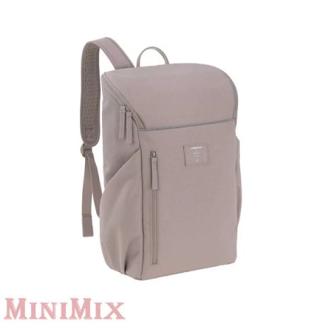 LÄSSIG Slender Backpack Taupe pelenkázó hátizsák